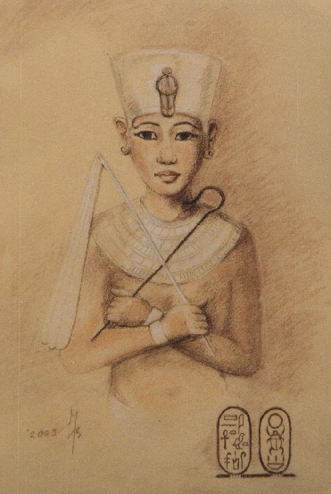 Tutanchamun als junger Pharao